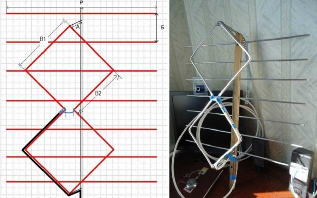 Чертеж антенны