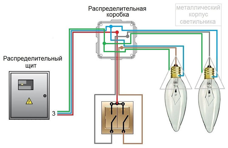 Подключение выключателя