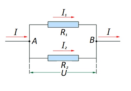 Параллельное соединение по закону Ома