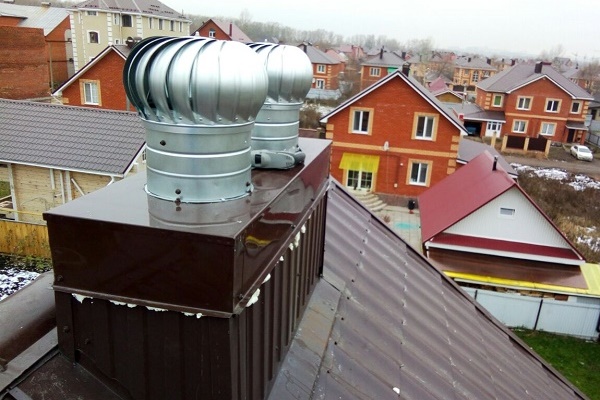 Установка турбодефлекторов на вентиляционные стояки