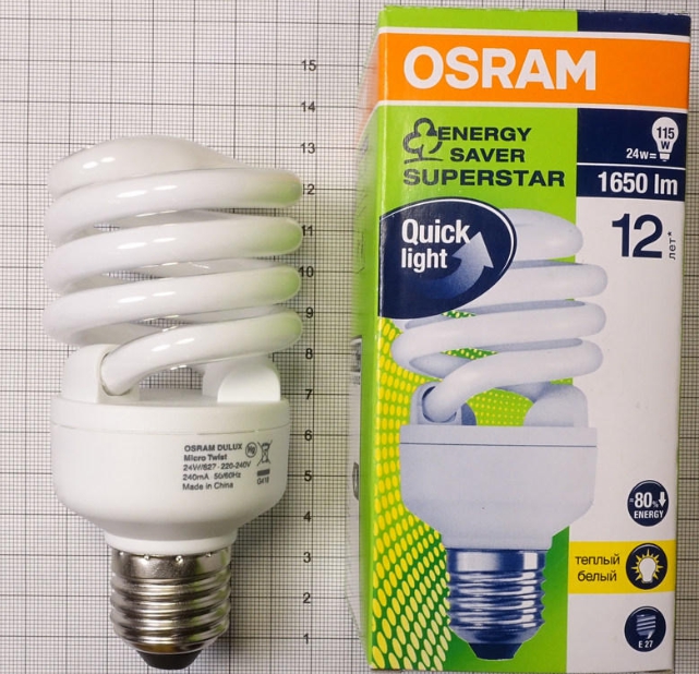 Компактные лампы фирмы OSRAM