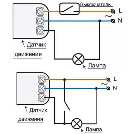 Классическая схема без выключателя