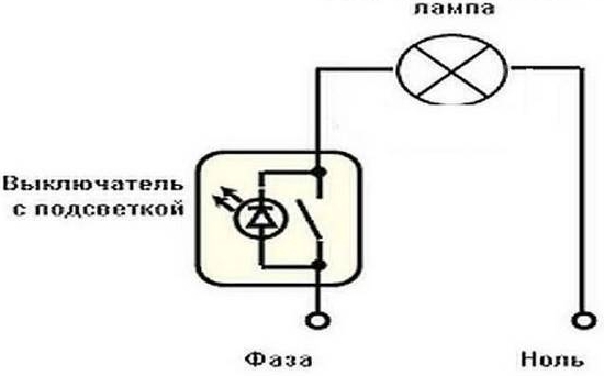 Подключение двухклавишного выключателя