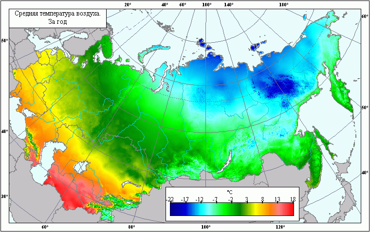 Карта температур