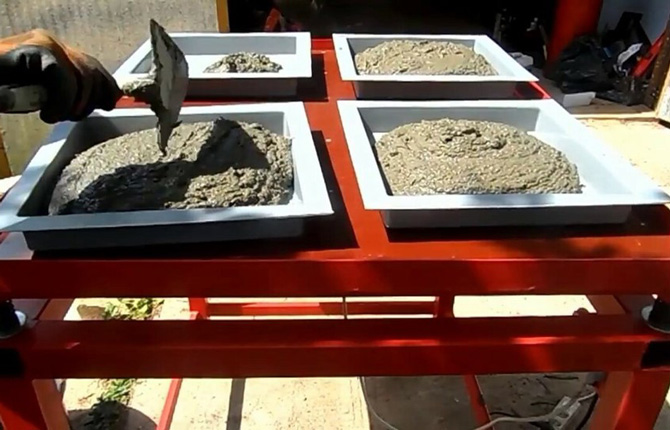 Состав и пропорции бетона для плитки тротуарной