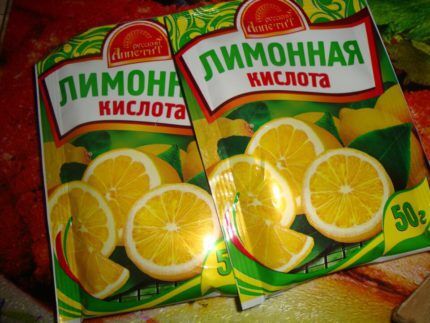 Лимонная кислота для удаления известковых отложений