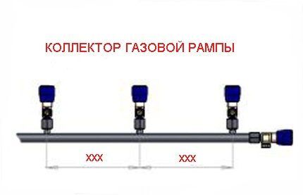 Коллектор газовой рампы