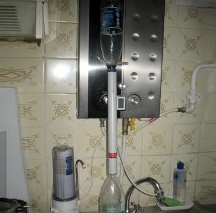 Самодельный фильтр для очистки воды на кухне