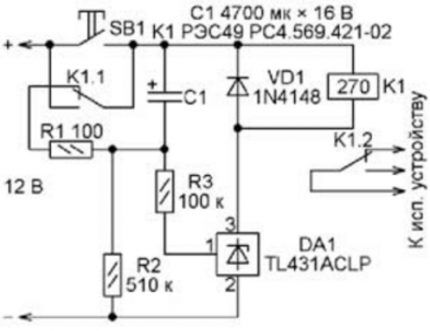 Таймер на микросхеме серии TL431