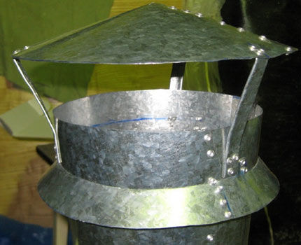 Самодельный дефлектор на вентиляцию канализации