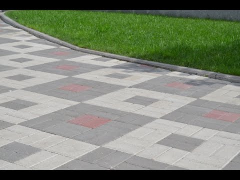 Тротуарная плитка Кирпичик — разновидности и способы укладки