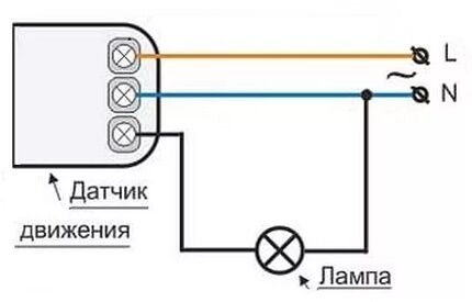 Классическая схема без выключателя