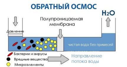 Принцип действия установки обратного осмоса