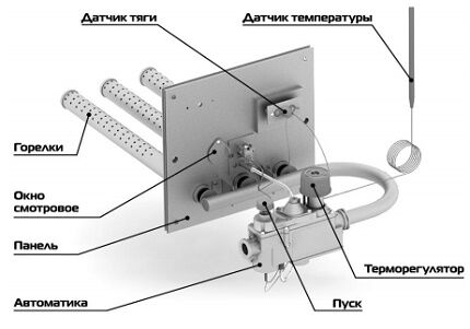 Газовая горелка в комплекте с автоматикой