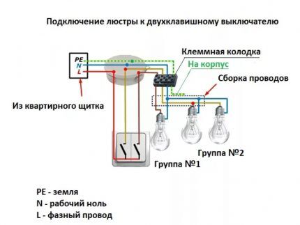 Подключение выключателя